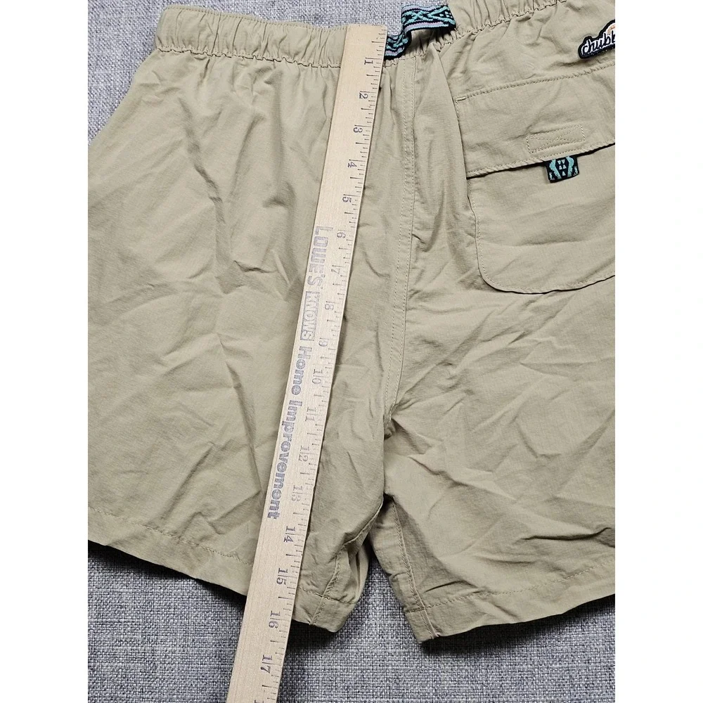 Chubbies Shorts Mens Medium Beige Nylon Elastic Waist 5.5 Inseam Lightweight